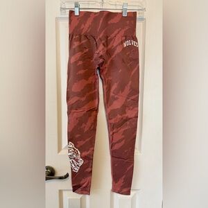 Darc Sport Maroon Camouflage Leggings